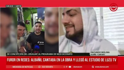 Furor en redes: alba&ntilde;il entrerriano cantaba en la obra y se viraliz&oacute;, pero ahora sue&ntilde;a con tener una banda